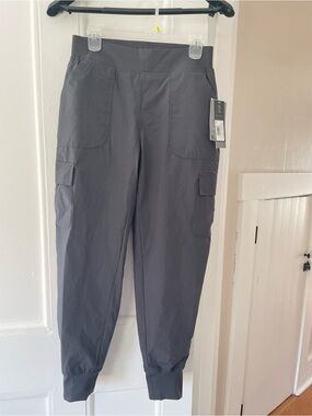 NWT Free Country womens S gray fleece lined water/wind resistant Jogger Pants